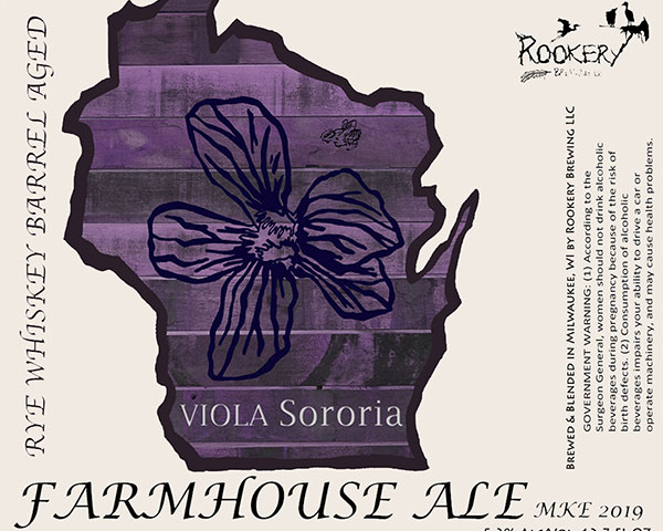 Viola Sororia Farmhouse Ale - Rookery Brewing Co.