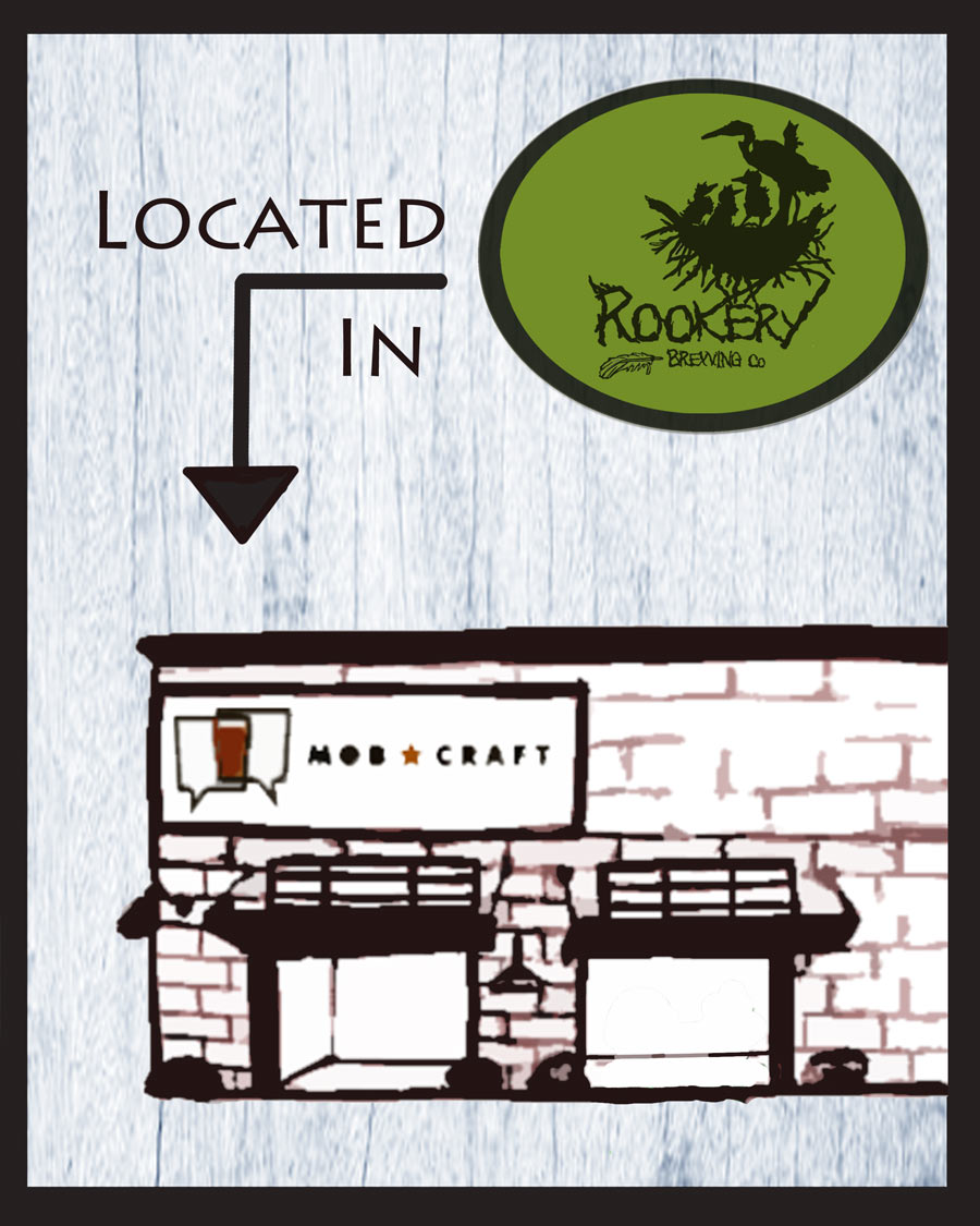 Rookery Brewing Located in Mob Craft in Downtown Milwaukee graphic